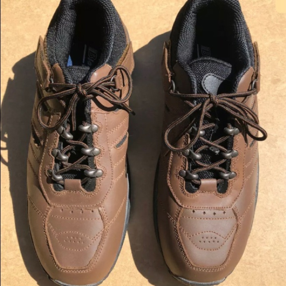 Men’s Orthofeet Comfort Walking Shoe 10.5D, Brown